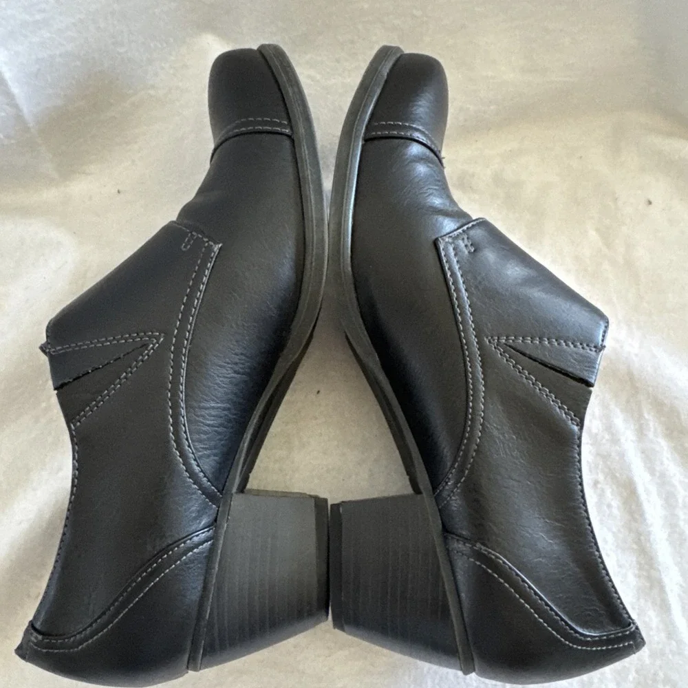 SOUL Naturalizer Keefer Pump Womens Size 7 M Black‎ Leather Monk Strap Mule